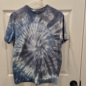 Blue Tie-Dye Rolling Stones Shirt